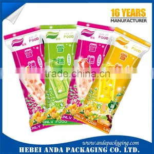 Printed Frozen Popsicle Plastic Bag/ Ice Lolly Packaging Plastic Rolls/ Ice Lolly Wrapper Film thumbnail-1