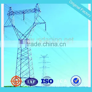 Galvanized Power Line Transmission Steel Tower thumbnail-1