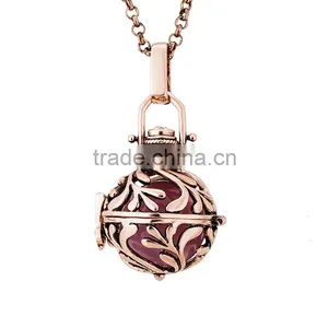 OEM Gold Filigree Cage Pregnancy Necklace thumbnail-1