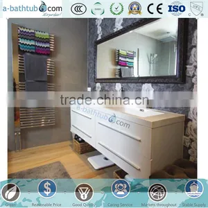 White Customized Large Solid Wood Bathroom Vanity thumbnail-1