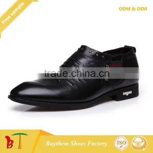 Guangzhou Genuine Leather Flat Men Shoes for Sale thumbnail-5