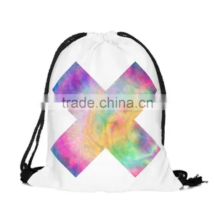 Brand New Hot Sale Custom 3D Print X Promotion Kids Drawstring Backpack Wholesale thumbnail-3