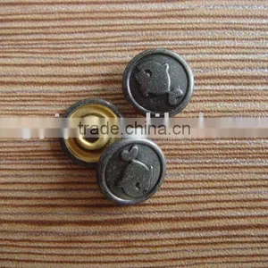 8.5mm Universal Metal Brass Two Part Jeans Rivet thumbnail-1