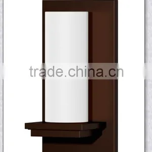UL Approved Bronze Finish Modern Wall Sconce With Opal Glass Shade XC-H058 thumbnail-1