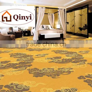 High Quality Luxury Warmth Polyester Yarn Printing Hotel Hall Corridor Carpet Customize Pattern Star Carpet thumbnail-1