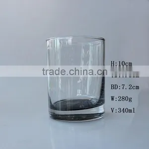 High Quality China Factory Wholesale Green Blue Yellow Solid Color Rock Tumbler Whisky Glass thumbnail-1