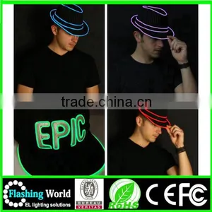 Factory Manufacture Complete Range of Articles Flashing el Wire Hats thumbnail-5