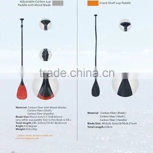 New Paddle for Stand Up Made by Wood and Carbon Fiber Handmade for Paddling SUP thumbnail-1