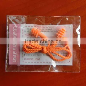 2016 Orange TPR 4-layer TPR Ear Plugs CE Approved Safety Silicone/TPR Ear Plugs With String for Sale thumbnail-2
