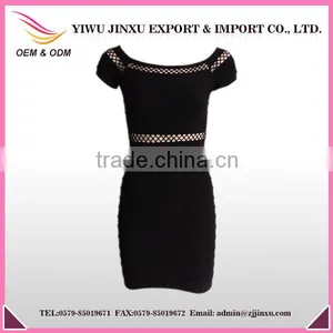 OEM Service Wholesale Sexy Mesh Women Working Long Dresses thumbnail-1