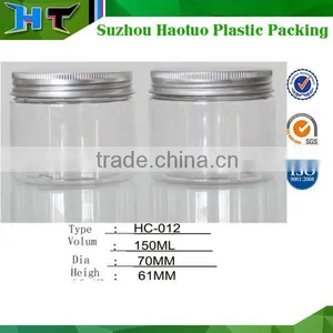 Hot Sale 150ml PET Plastic Jar With Aluminum Screw Cap Quality Choice thumbnail-1