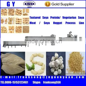 Soya Protein Food/ Vegetarain Soya Meat/ Soya Nugget Processing Line thumbnail-1