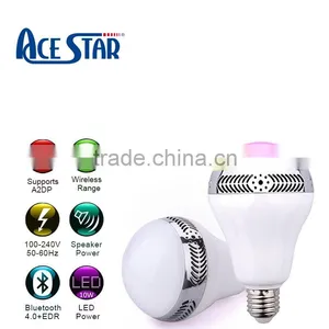 Bluetooth Smart RGBW LED Light Bulb Speaker thumbnail-5