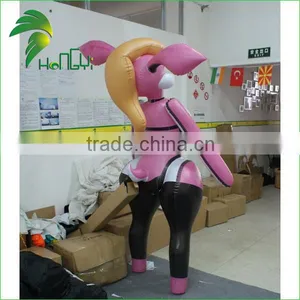 Soft PVC0.4 Lovely Inflatable Rabbit / Bunny Girl / Inflatable Bunny thumbnail-5