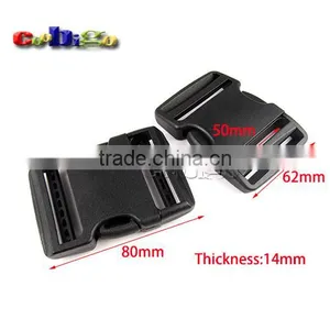 2" Webbing Dual Adjustable Arched Buckle for Luggage Hiking Camping Bags #FLC407-50B thumbnail-1