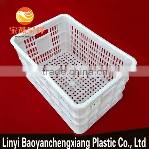 530x360x280mm Turnover Plastic Basket for Vegetable Fruit and Food Transportation thumbnail-1