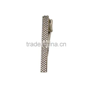 Unique Mens Dots Face Stainless Steel Tie Bar 316L Steel Metal Tie Clip thumbnail-1