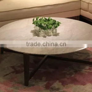 Modern Style Marble Wood Coffee Table (T-85A+B+C) thumbnail-2