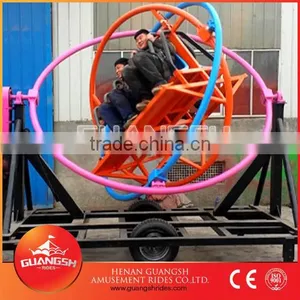 Hott ! Popular Sale for Foreign Markets, Portable Amusement Gyro Ball Ride With Trailer thumbnail-1
