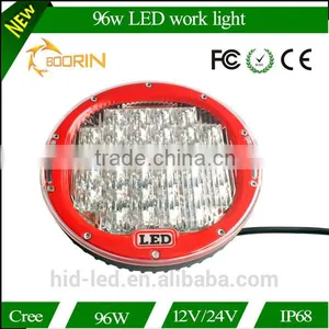 Top Sale Black/ Red Automobile 4x4 Accessories 4wd Offroad 9 Inch 96w Round Led Working Light Led Driving Lights thumbnail-6