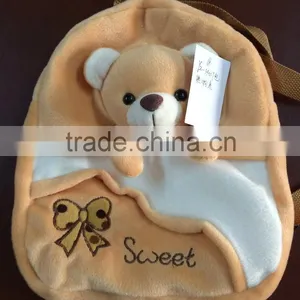 Lovely Customized Children's School Bags and Backpacks Plush Cute Bear Animal Bags thumbnail-6