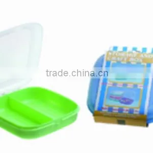 Two Divide Food Container,plastic Lunch Box thumbnail-1