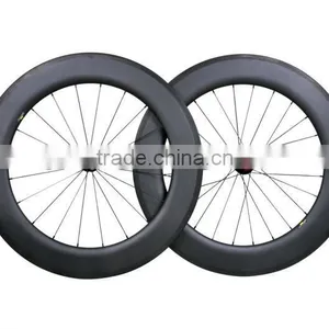 700C Carbon 88mm Wheels Rim, Chinese High Performance Carbon Wheel 88mm Clincher, 88mm Carbon Road Bike Wheels Clincher thumbnail-2