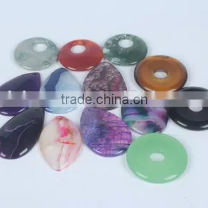 Colorful Monocyclic Ring Natural Agate Bullet , Handicraft Ornaments thumbnail-1