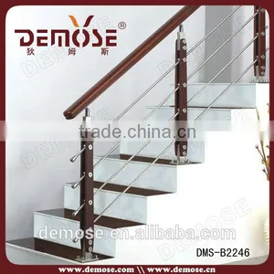 Ornamental Staircase Steel Wood Stair Handrail Designs thumbnail-1