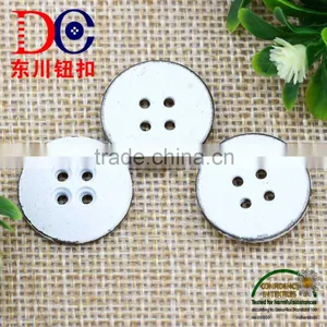 White Color Paint Metal Sewing Button,4 Hole Button for Jean Shirt thumbnail-2