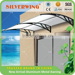 New Arrival 1.5M Assembled PC Polycarbonate Metal Aluminum Awning Celling Brackets for Porch and Window thumbnail-1