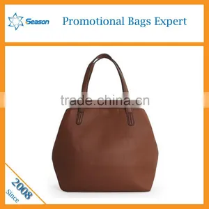 Simple Women Pu Tote Bag for Shopping Wholesale Handbag China thumbnail-4