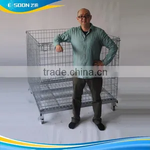Metal Wire Weld Mesh Panel Storage Container thumbnail-3