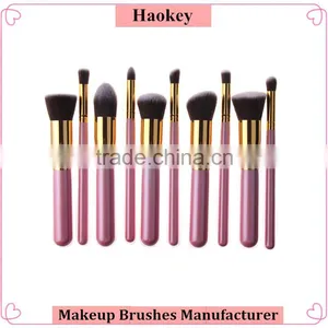 10Pcs Pink and Gold Color Beauty Foundation Makeup Brushes Supplier's Choice thumbnail-1