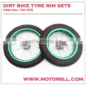 Pit Bike Motorcycle Tire Sets With Rim thumbnail-3