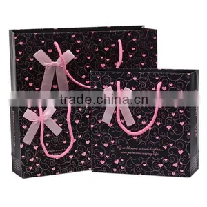 Black Popular Paper Gift Bag Paper thumbnail-1