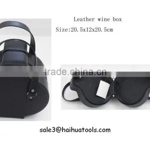 Wine Box Gift Set/ Wine Gift Set/Leather Wine Box Guita Shape for Wine Kit thumbnail-1