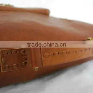 Genuine Leather Satchel Bags in Its Vintage Style for Office and Carrying Laptop 16 Inch thumbnail-2