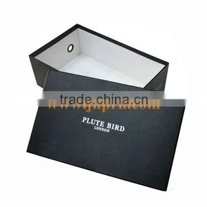 Black Cardboard Shoe Box Packaging thumbnail-1