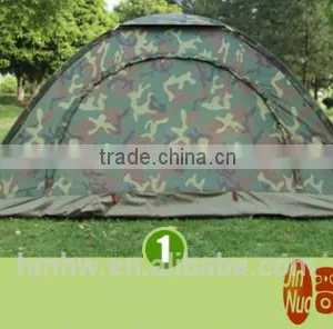 2 Persom Single Layer Double Door Camouflage Camping Tent thumbnail-1