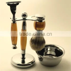 Private Label Safety Razors Badger Hair Shaving Kits Wholesale thumbnail-1