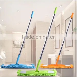 Chenille Flat Mop With Removable Mop-head, Foldable Chenille Mop thumbnail-1