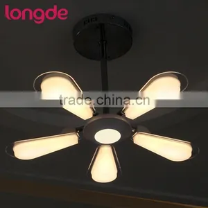 Single CCT Retractable Fan Shape LED Ceiling Pendant Lamp With CE-LVD/EMC/RoHS/ Photo-Biologic thumbnail-3