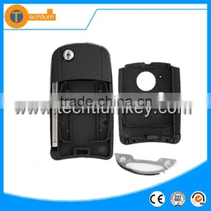 Plastic 2 Button Modified Flip Key With Logo and Uncut Blade Key Fob for Honda Accord Prelude Pilot Accord CR-V thumbnail-3