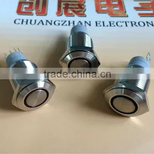 PUSH BUTTON SWITCH/2A 250V/4A 125V(CZ805-048) SWITCH,IP40 1A 250V AC 16mm CQC CE Illuminated Switch thumbnail-5