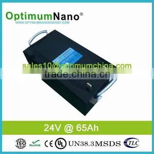 High Quality 24v 65ah Lithium Battery for Bus and Truck thumbnail-1