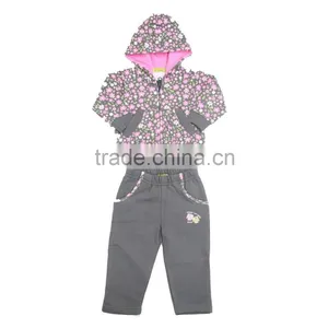 Kevince Girl Jogging Set CVC French Terry OEM Factory Clothing thumbnail-1