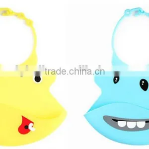 Colorful and Cute Soft Silicone Baby Bib, Easy to Rinse and Re-use Baby Bibs thumbnail-1