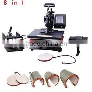 8 IN 1 T-shirt/Mug/Cap/Plate Combo Heat Press Machine,Sublimation Machine,Press Machine,Heat Transfer Machine thumbnail-1