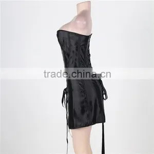 New Design Mature Women Sexy Leather Lingerie Bustier Sexy Corset thumbnail-3